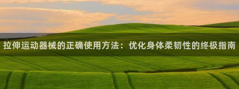 尊龙凯时这个平台怎么样:拉伸运动器械的正确使用方法:优化身体